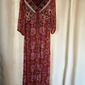 Floral Multi-color Maxi Dress